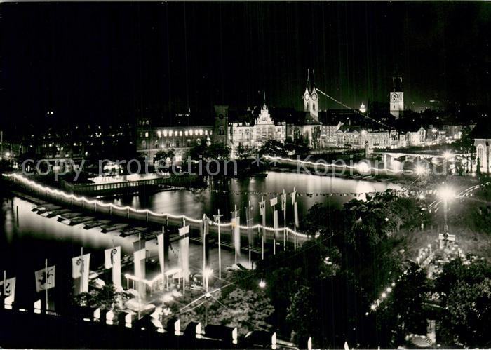 13756195 Zuerich ZH bei Nacht Jubilaeumsfeier Juni 1951