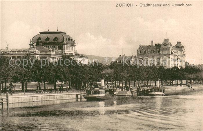 13756710 Zuerich ZH Stadttheater und Utoschloss