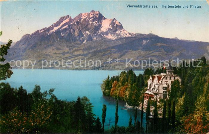 13814590 Lac Vierwaldstaettersee Vierwaldstaettersee SZ Hertenstein Pilatus Goetz