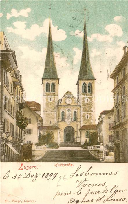 13852144 Lucerne LU Hofkirche