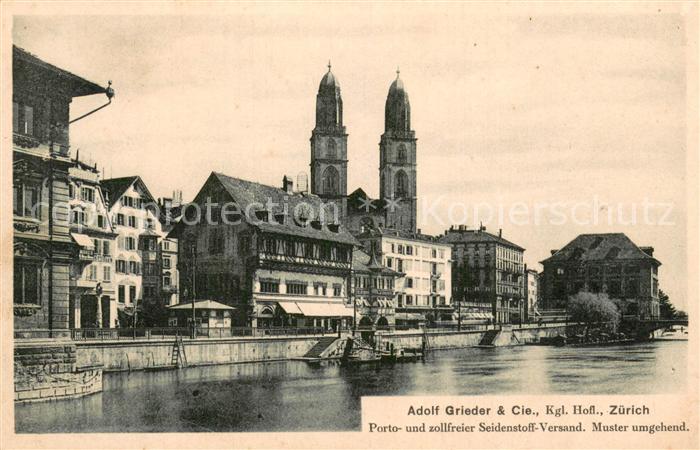 13757411 Zuerich ZH Rathausquai Grossmuenster