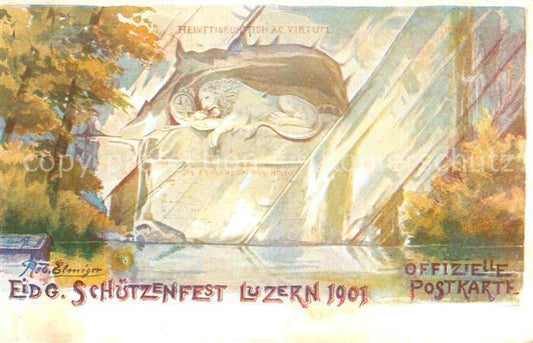 13757429 Lucerne LU Eidg Schuetzenfest Lucerne 1901