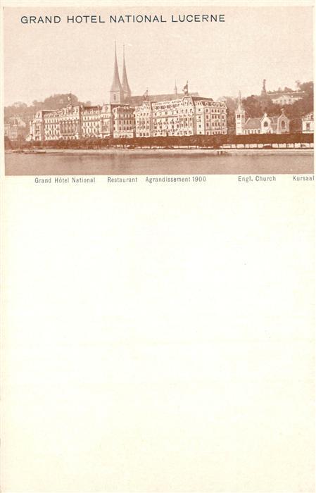 13757431 Luzern  LU Grand Hotel National Lucerne