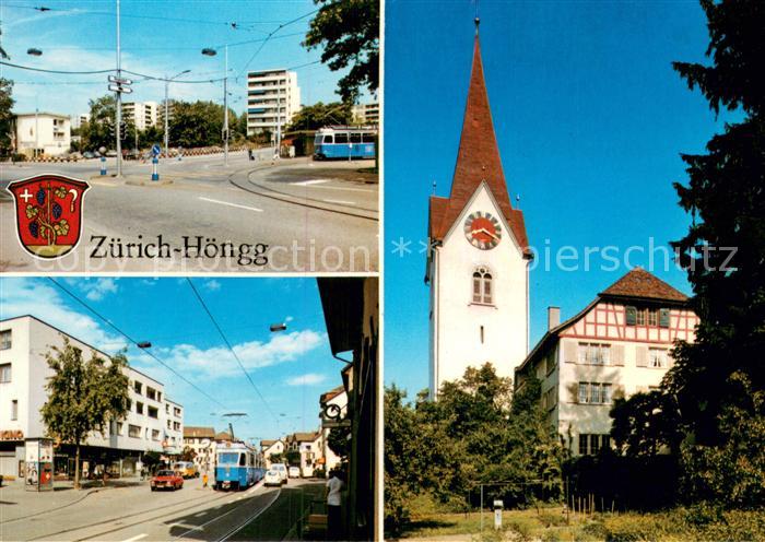 13757662 Hoengg Zuerich Strassenpartien Kirche