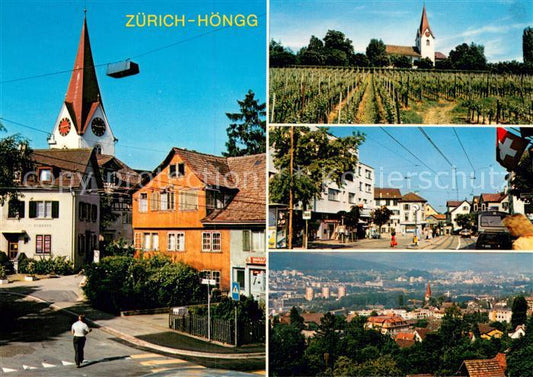 13757663 Hoengg Zuerich Strassenpartien Kirche Panorama