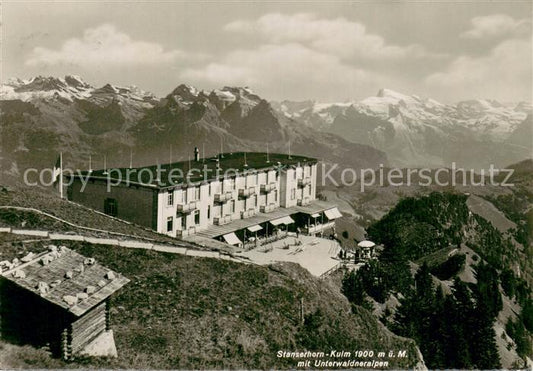 13757726 Stanserhorn NW mit Unterwaldneralpen Fliegeraufnahme