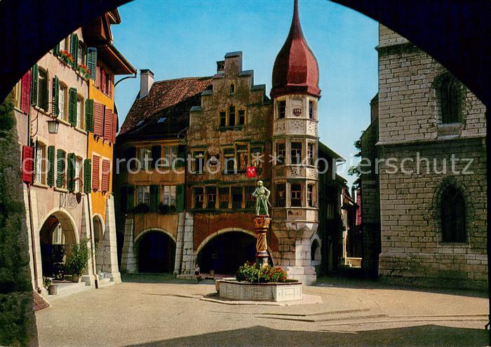 13757902 Biel Bienne Altstadt mit Brunnen