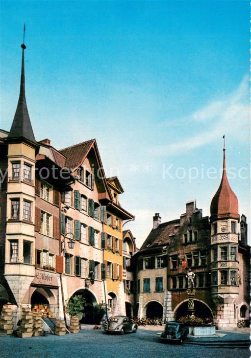 13757903 Biel Bienne Altstadt Musikschule Brunnen