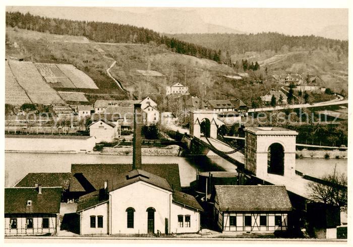 13759223 Aarau AG Kettenbruecke u. Leuchtgas-Fabrik um 1850