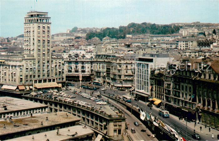 13761595 Lausanne VD Le Grand Pont et la Tour Metropole Bel Air