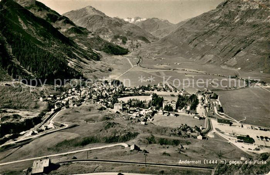 13763715 Andermatt UR Fliegeraufnahme mit Furka