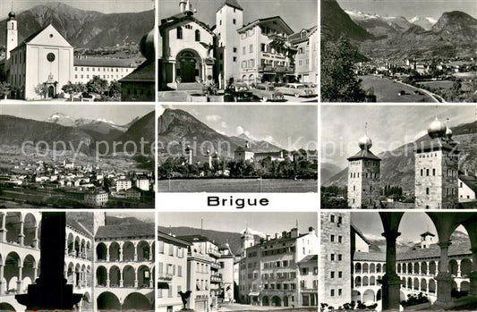 13763852 Brigue Brig VS Orts und Teilansichten Panorama