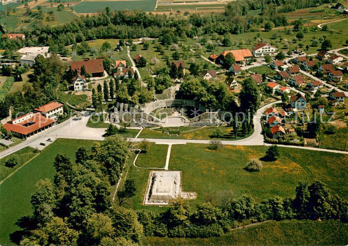 13766312 Augst BL Fliegeraufnahme Gasthaus Roemerhof Augusta-Raurica