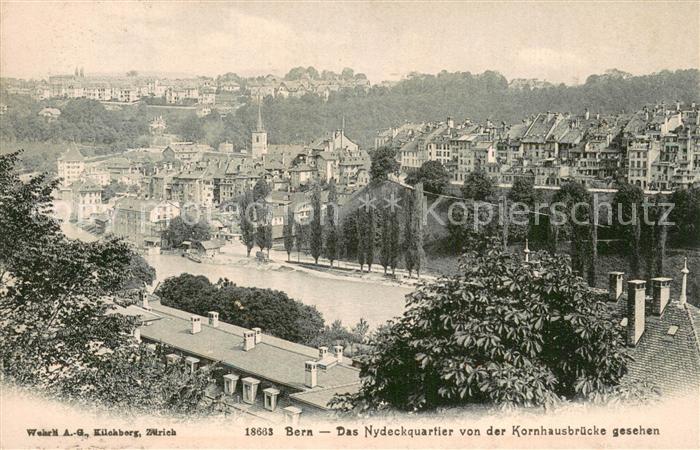 13781019 Bern BE Le Nydeckquartier vu du Kornhausbruecke Bern BE