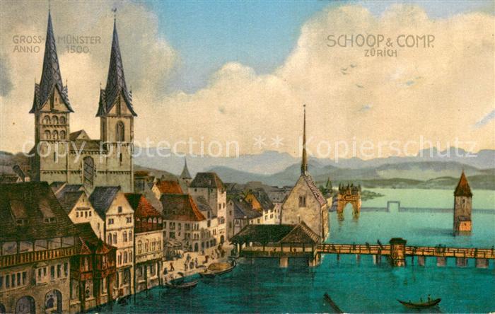 13781403 Zuerich ZH Grossmuenster anno 1500