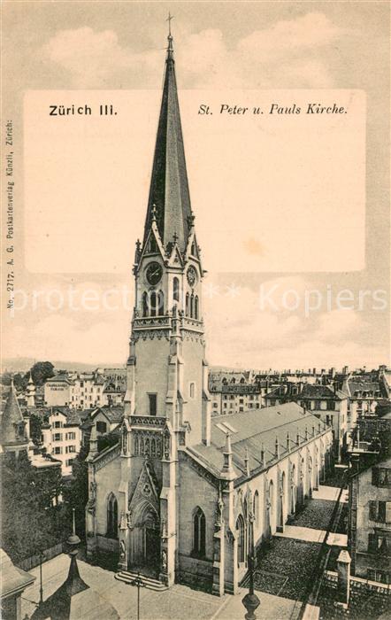 13781807 Zuerich ZH Église Saint-Pierre-et-Paul Zuerich ZH