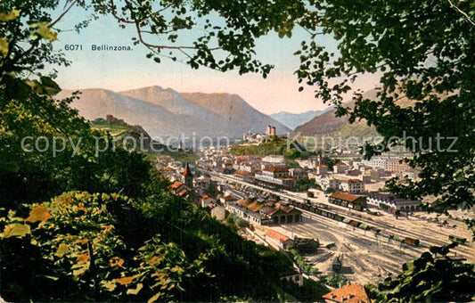 13784804 Bellinzona Panorama Feldpost