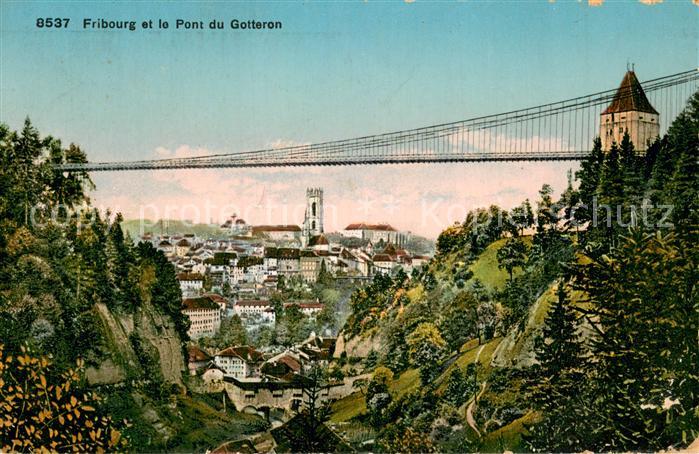 13784844 Fribourg FR et le Pont du Gotteron Fribourg FR