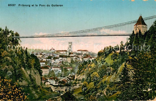 13784844 Fribourg FR et le Pont du Gotteron Fribourg FR