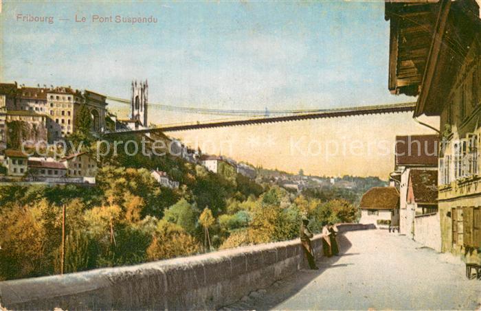 13784847 Fribourg FR Le Pont Suspendu Fribourg FR