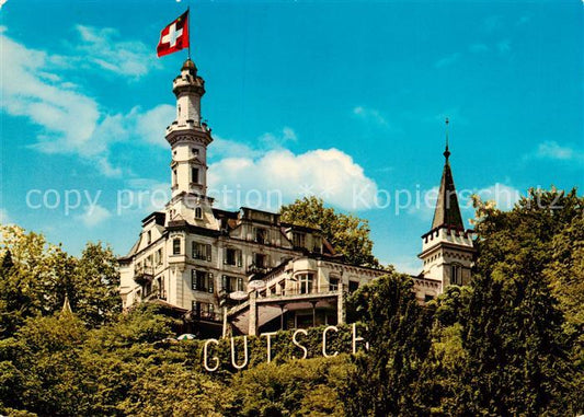 13787713 Luzern  LU Hotel Chateau Guetsch Schweizer Flagge