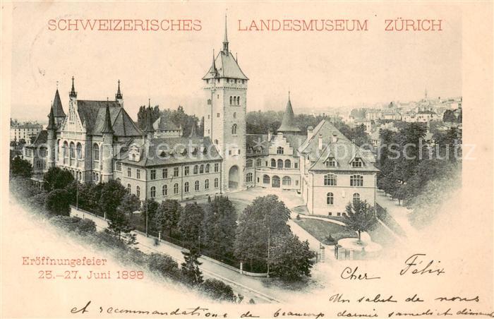 13789256 Zuerich ZH Musée national suisse Vue extérieure Zuerich ZH