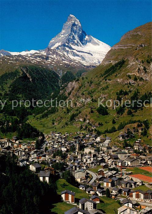 13789849 Zermatt VS Fliegeraufnahme mit Matterhorn