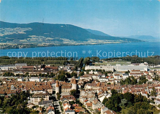 13791283 Yverdon-les-Bains VD Lac de Neuchatel et Jura Vue aerienne