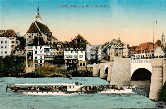 13792185 Bâle BS Mittlere Rheinbruecke Bâle BS