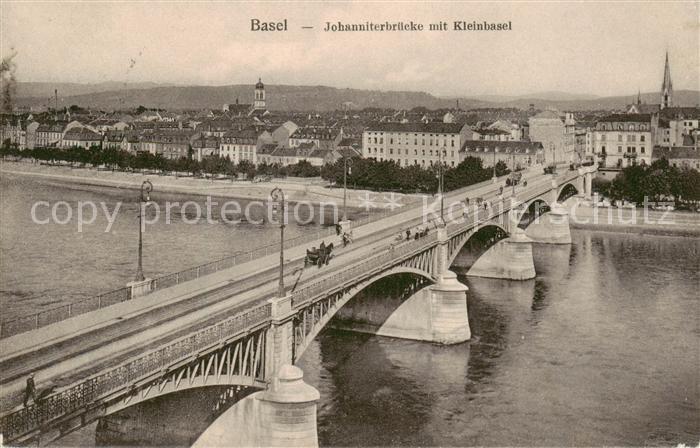 13792228 Bâle BS Johanniterbruecke avec Kleinbasel Bâle BS