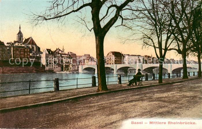 13792261 Basel BS Mittlere Rheinbuecke Basel BS