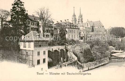 13792553 Basel BS Muenster mit Deutschrittergarten