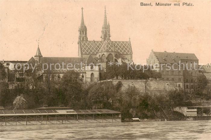 13792586 Bâle BS Münster avec Pfalz Bâle BS