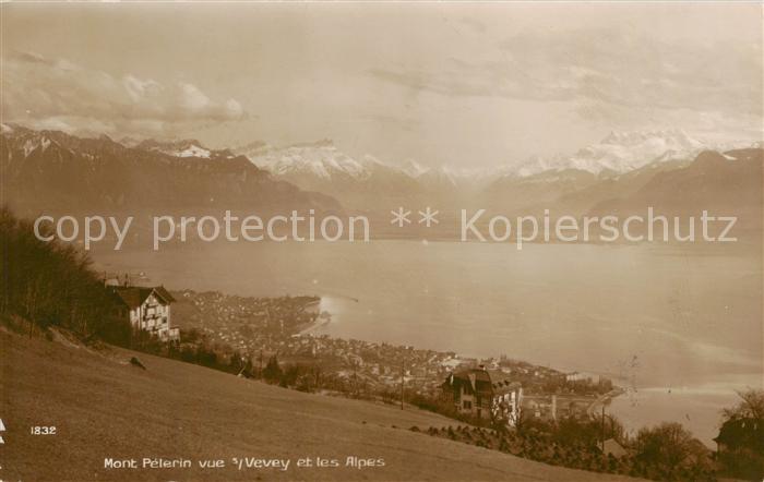 13794721 Vevey VD Mont Pélerin et les Alpes Vevey VD