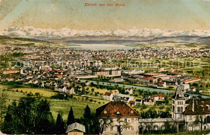 13794774 Zuerich ZH Vue depuis le Waid Zuerich ZH