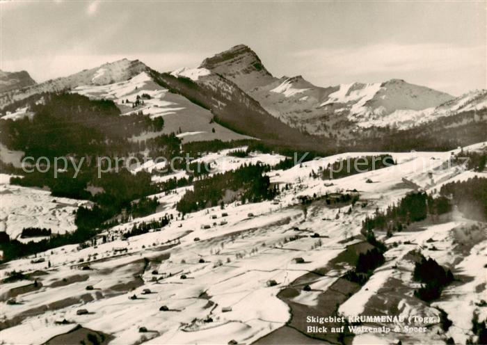 13795349 Krummenau  SG Blick auf Wolzenalp und Spoer