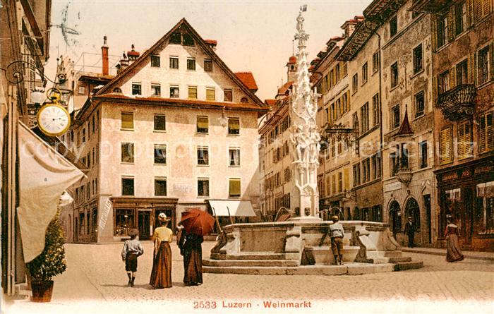 13795613 Lucerne LU Fontaine du marché du vin