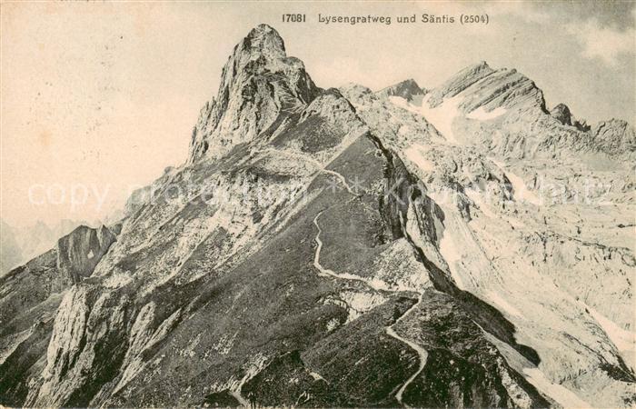 13795643 Saentis 2504m AR Lysengratweg Bergwelt Appenzeller Alpen