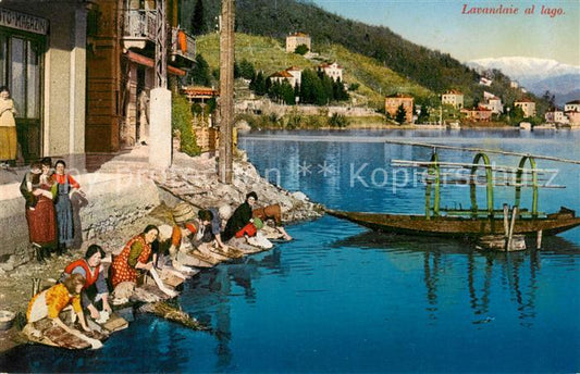 13795649 Lugano Lac de Lugano TI Lavandaie al lago