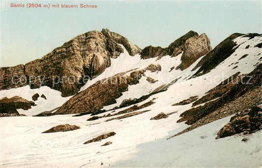 13795696 Saentis 2504m AR avec neige bleue Alpes appenzelloises