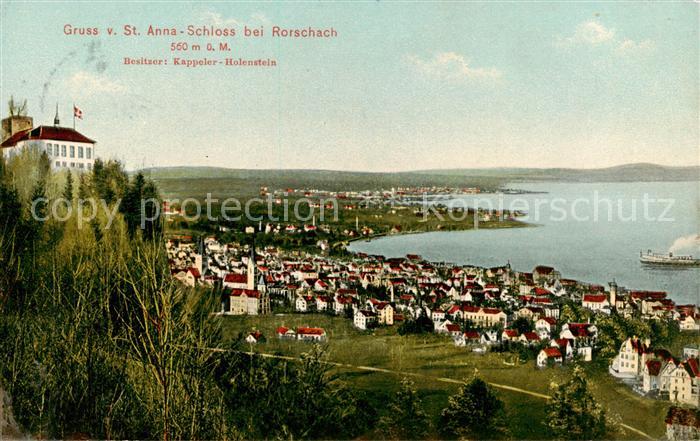 13795718 Rorschach Lac de Constance SG Panorama du château de Sainte-Anne