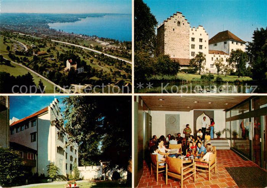 13795766 Rorschacherberg SG Heimstaette Schloss Wartensee Bodensee Luftbild