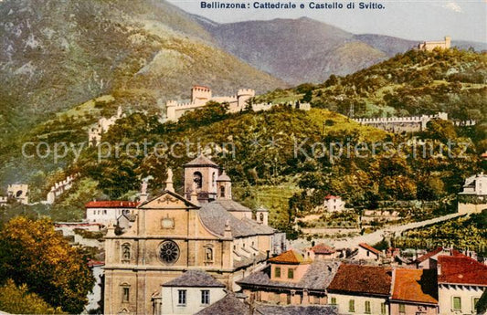 13800354 Cathédrale de Bellinzone et Château de Svitto Bellinzona