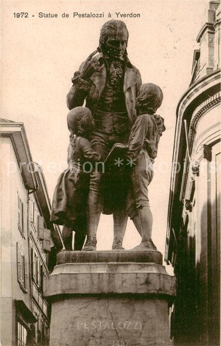 13800415 Yverdon-les-Bains VD Statue de Pestalozzi Monument