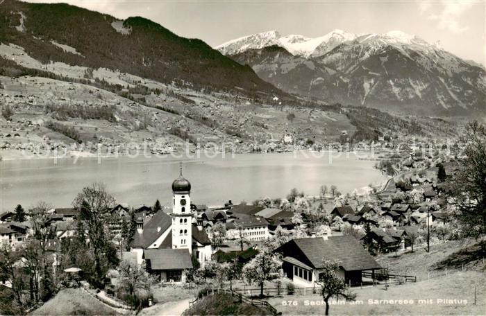 13800659 Sachseln OW am Sarnersee mit Pilatus Sachseln OW