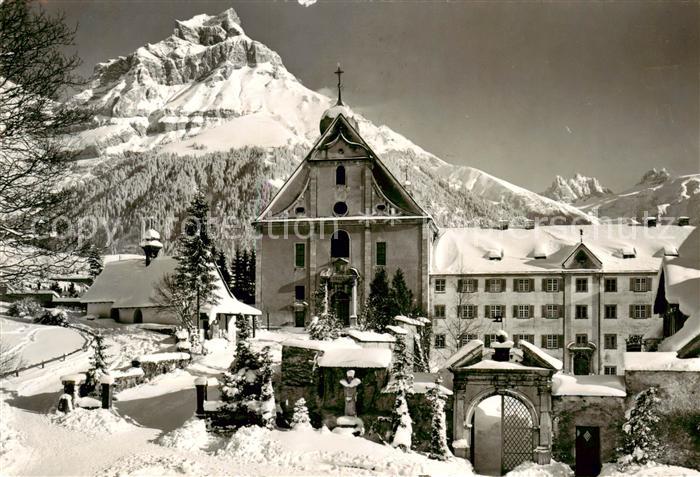 13800683 Engelberg  OW Kloster Engelberg mit Hahnen