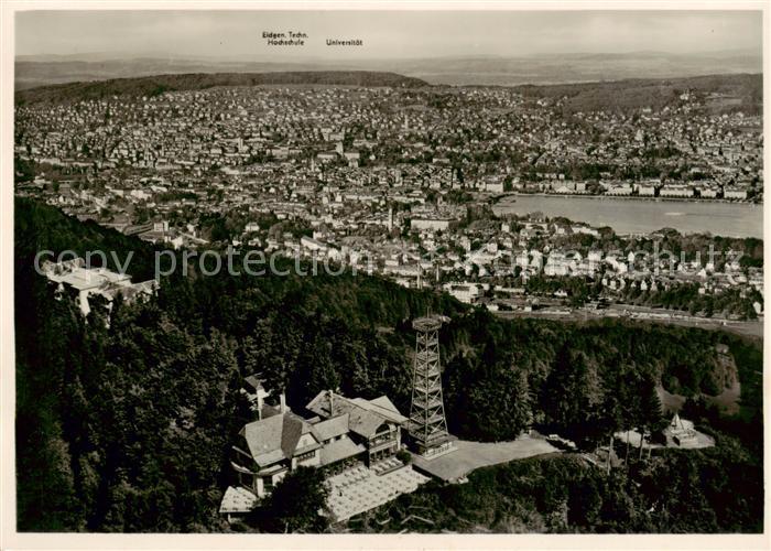 13801032 Uetliberg ZH Grand restaurant Uto Kulm avec vue sur Zurich Uetliberg