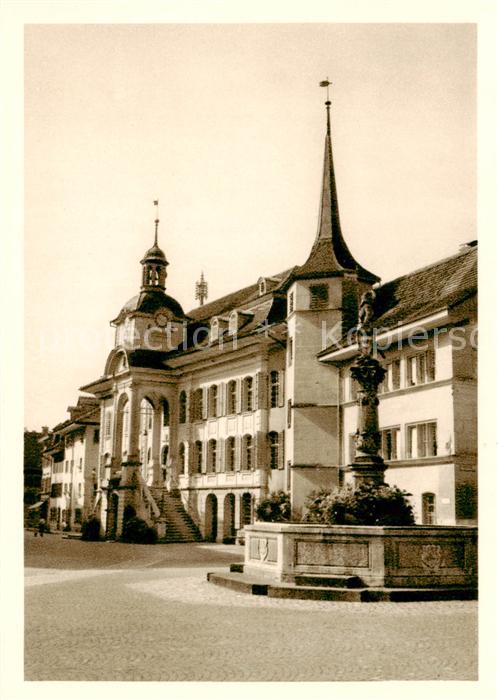 13801053 Zofingen AG Place de la mairie avec fontaine Niklaus Thut