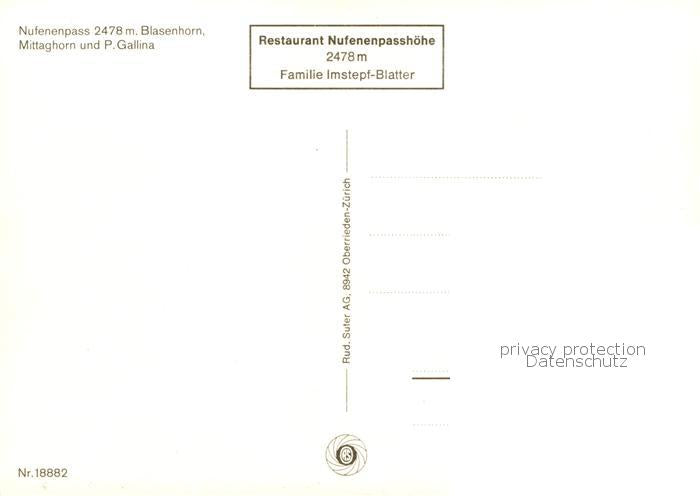 13801057 Nufenenpass TI Restaurant Nufenenpasshoehe Blasenhorn Mittaghorn und Pi