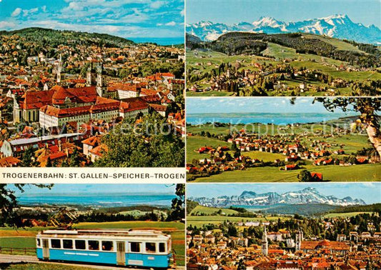 13801085 St Gallen SG Photographies aériennes vue panoramique du chemin de fer des Alpes St Gallen SG